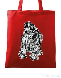 Sacosa din panza Street R2D2 Rosu