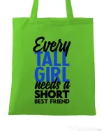 Sacosa din panza Tall girl Verde mar