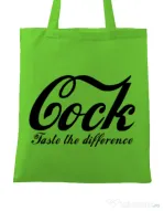 Sacosa din panza Taste the difference Verde mar