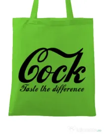 Sacosa din panza Taste the difference Verde mar