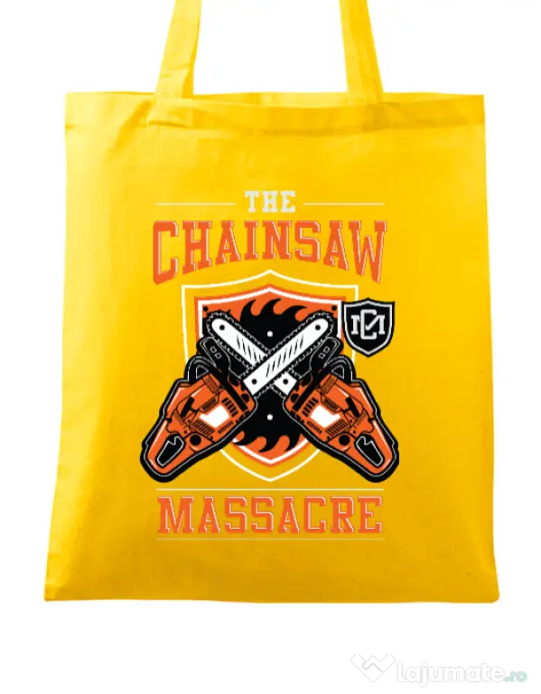 Sacosa din panza The Chainsaw Massacre Galben