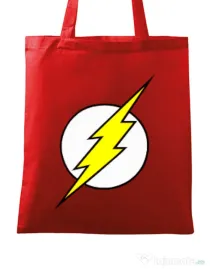Sacosa din panza The Flash Rosu
