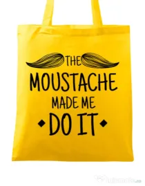 Sacosa din panza The moustache Galben