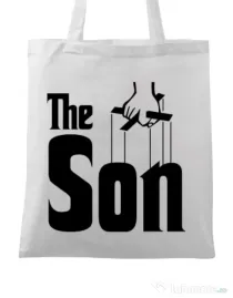 Sacosa din panza The Son Alb