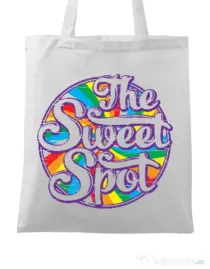 Sacosa din panza The sweet spot Alb