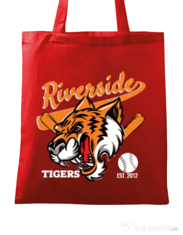 Sacosa din panza Tigers team Rosu