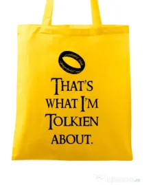 Sacosa din panza Tolkien Galben