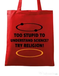 Sacosa din panza Try religion Rosu