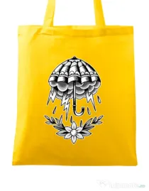 Sacosa din panza Umbrella Tattoo Galben