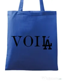Sacosa din panza Voila Albastru regal