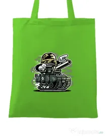 Sacosa din panza War Tank Verde mar