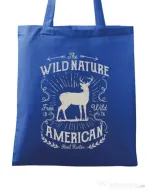 Sacosa din panza Wild Nature Albastru regal