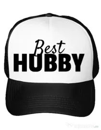 Sapca personalizata Best hubby Alb