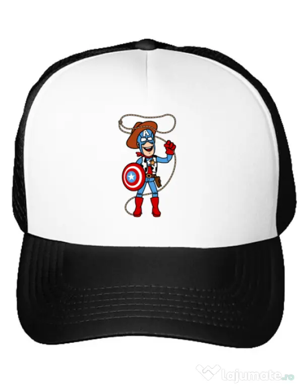 Sapca personalizata Captain Woody Alb