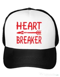 Sapca personalizata Heart breaker Alb