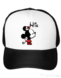Sapca personalizata His Minnie Alb