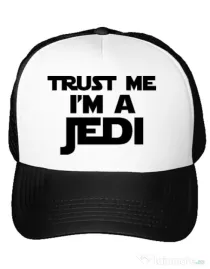 Sapca personalizata I am a jedi Alb