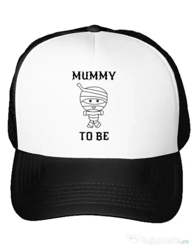 Sapca personalizata Mummy to be boy Alb