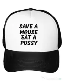Sapca personalizata Save a mouse Alb