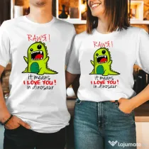 Set Tricouri Cuplu Rawr