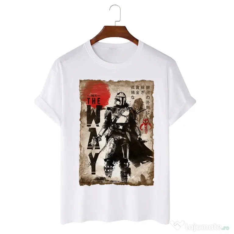 Tricou personalizat alb unisex The way Painting