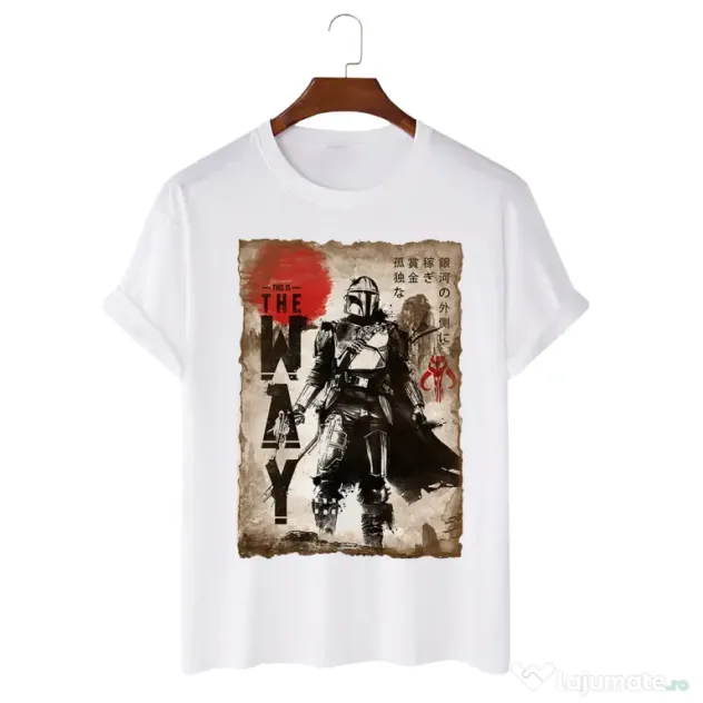 Tricou personalizat alb unisex The way Painting