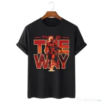 Tricou personalizat negru unisex This is the way
