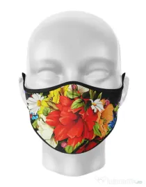 Masca de gura personalizata Red Flower