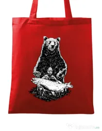 Sacosa din panza Bearware Rosu