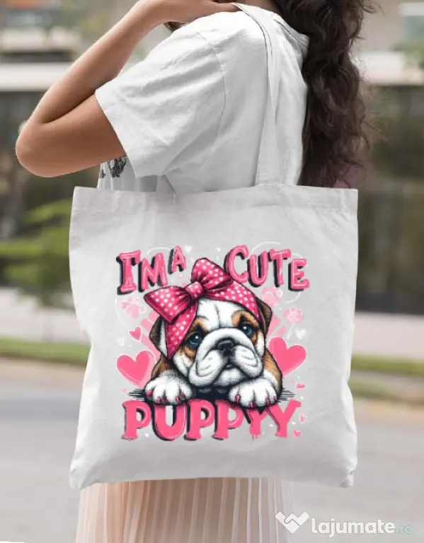 Sacosa din panza BULLDOG 13 Alb