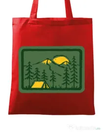 Sacosa din panza Camping 2 Rosu