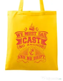 Sacosa din panza Cast no anchor Galben