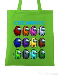 Sacosa din panza Crewmate Verde mar