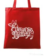 Sacosa din panza Every dog matters Rosu