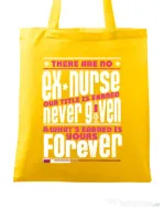 Sacosa din panza Ex nurse Galben