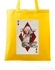 Sacosa din panza Harley Card Galben