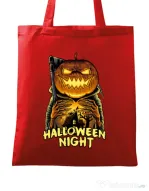 Sacosa din panza Jack o lantern Rosu