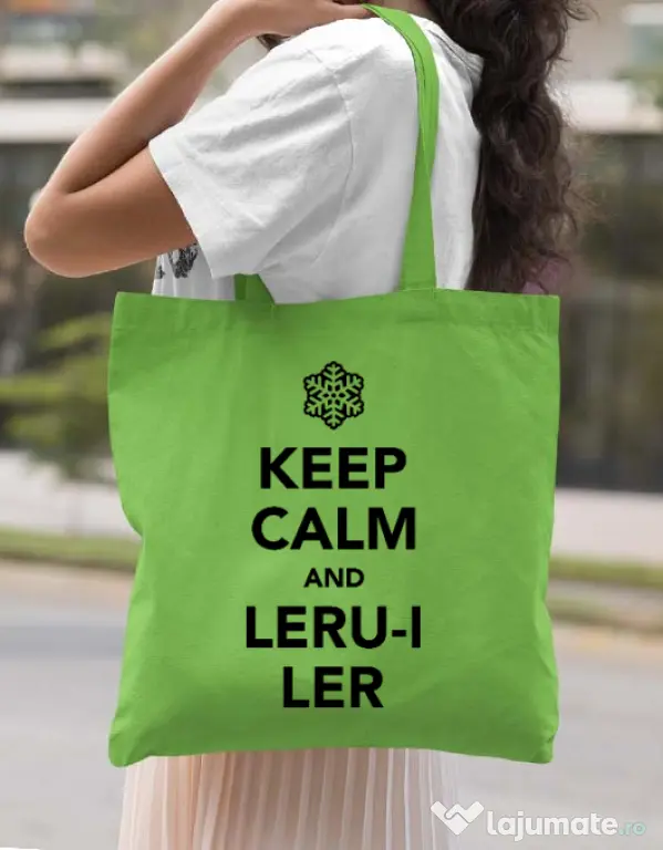 Sacosa din panza Ler Verde mar