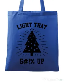 Sacosa din panza Light that up Albastru regal