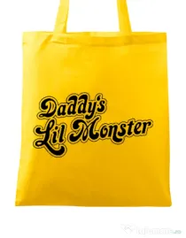 Sacosa din panza Lil monster Galben