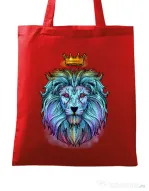 Sacosa din panza Lion king Rosu