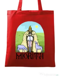 Sacosa din panza Miorita Rosu