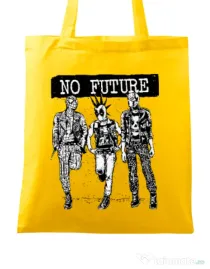 Sacosa din panza No future Galben