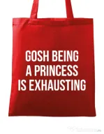 Sacosa din panza Princess Rosu