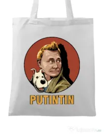 Sacosa din panza Putin Tin Alb