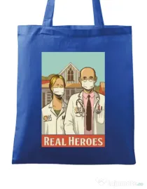 Sacosa din panza Real heroes Albastru regal