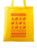 Sacosa din panza Reindeers Galben