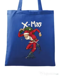 Sacosa din panza Santa Skank Kid Albastru regal