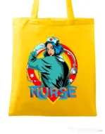 Sacosa din panza Strong nurse Galben