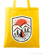 Sacosa din panza Sunset camp Galben